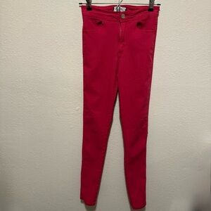Blue Topic Pink Skinny Jeans Junior Size Medium